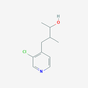 molecular formula C10H14ClNO B15264161 4-(3-Chloropyridin-4-yl)-3-methylbutan-2-ol 