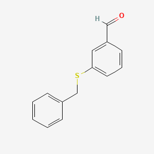 molecular formula C14H12OS B15264163 3-(Benzylsulfanyl)benzaldehyde 