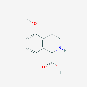 molecular formula C11H13NO3 B15264182 5-Methoxy-1,2,3,4-tetrahydroisoquinoline-1-carboxylic acid 