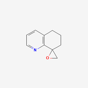 molecular formula C10H11NO B15264195 6',7'-Dihydro-5'H-spiro[oxirane-2,8'-quinoline] 