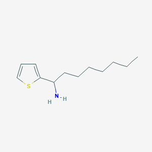 molecular formula C12H21NS B15264196 1-(Thiophen-2-YL)octan-1-amine 