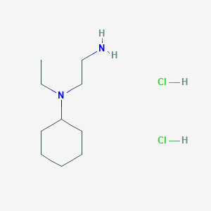 molecular formula C10H24Cl2N2 B15264218 N-(2-Aminoethyl)-N-ethylcyclohexanamine dihydrochloride 