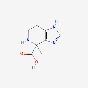 molecular formula C8H11N3O2 B15264225 4-Methyl-3H,4H,5H,6H,7H-imidazo[4,5-C]pyridine-4-carboxylic acid 