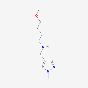 molecular formula C10H19N3O B15264244 (4-Methoxybutyl)[(1-methyl-1H-pyrazol-4-yl)methyl]amine 