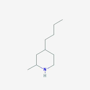 molecular formula C10H21N B15264329 4-Butyl-2-methylpiperidine 