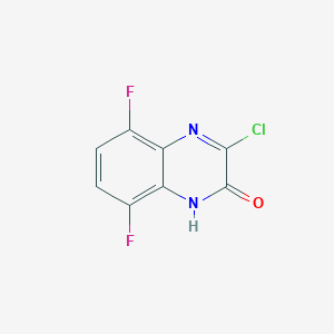 molecular formula C8H3ClF2N2O B15264332 3-Chloro-5,8-difluoro-1,2-dihydroquinoxalin-2-one 