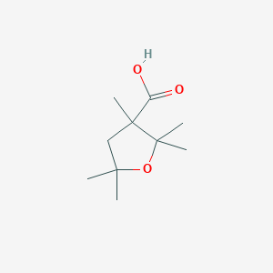 molecular formula C10H18O3 B15264349 2,2,3,5,5-Pentamethyloxolane-3-carboxylic acid 