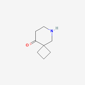 molecular formula C8H13NO B15264363 6-Azaspiro[3.5]nonan-9-one 