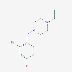 1-(2-Bromo-4-fluorobenzyl)-4-ethylpiperazine