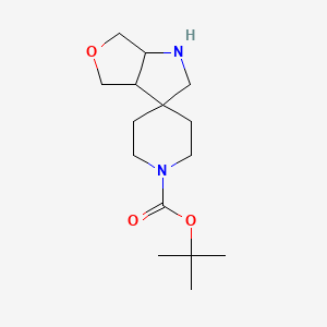 molecular formula C15H26N2O3 B15264383 tert-Butyl hexahydrospiro[furo[3,4-b]pyrrole-3,4'-piperidine]-1'-carboxylate 