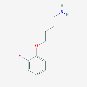 molecular formula C10H14FNO B15264389 1-(4-Aminobutoxy)-2-fluorobenzene 
