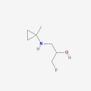 molecular formula C7H14FNO B15264396 1-Fluoro-3-[(1-methylcyclopropyl)amino]propan-2-ol 
