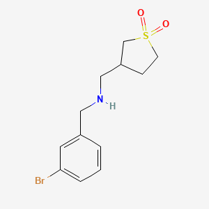 3-({[(3-Bromophenyl)methyl]amino}methyl)-1lambda6-thiolane-1,1-dione