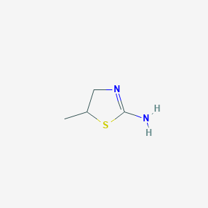 molecular formula C4H8N2S B15264412 5-Methyl-4,5-dihydro-1,3-thiazol-2-amine 