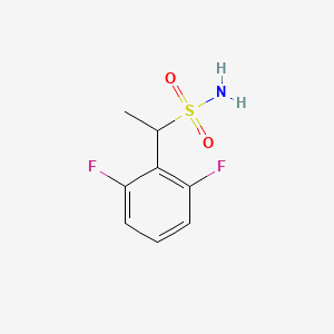 molecular formula C8H9F2NO2S B15264441 1-(2,6-Difluorophenyl)ethane-1-sulfonamide 
