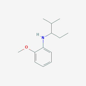 molecular formula C13H21NO B15264462 2-methoxy-N-(2-methylpentan-3-yl)aniline 