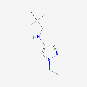 molecular formula C10H19N3 B15264476 N-(2,2-dimethylpropyl)-1-ethyl-1H-pyrazol-4-amine 