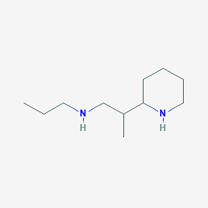 molecular formula C11H24N2 B15264505 [2-(Piperidin-2-yl)propyl](propyl)amine 