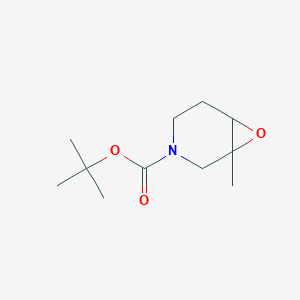 molecular formula C11H19NO3 B15264514 1-Methyl-7-oxa-3-aza-bicyclo[4.1.0]heptane-3-carboxylicacidtert-butylester 