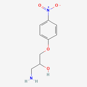 molecular formula C9H12N2O4 B15264530 1-Amino-3-(4-nitrophenoxy)propan-2-ol 