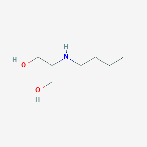 molecular formula C8H19NO2 B15264546 2-[(Pentan-2-yl)amino]propane-1,3-diol 