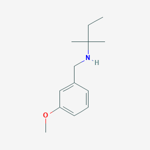 molecular formula C13H21NO B15264555 [(3-Methoxyphenyl)methyl](2-methylbutan-2-YL)amine 