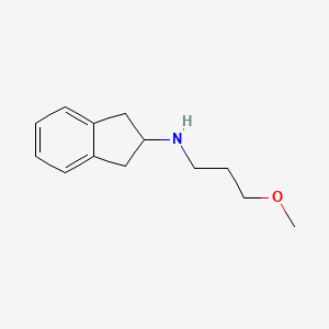 molecular formula C13H19NO B15264559 N-(3-methoxypropyl)-2,3-dihydro-1H-inden-2-amine 