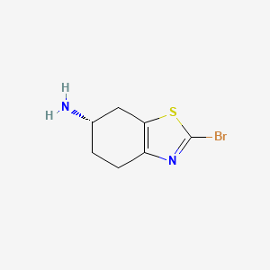 molecular formula C7H9BrN2S B15264574 (6S)-2-bromo-4,5,6,7-tetrahydro-1,3-benzothiazol-6-amine 