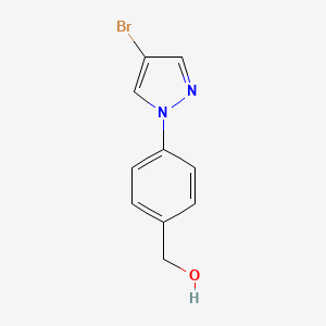 molecular formula C10H9BrN2O B1526463 [4-(4-Bromopyrazol-1-yl)phenyl]methanol CAS No. 1184193-54-1