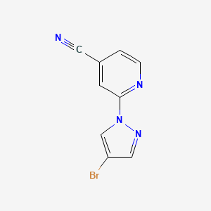 2-(4-Bromo-1H-pyrazol-1-yl)isonicotinonitrile