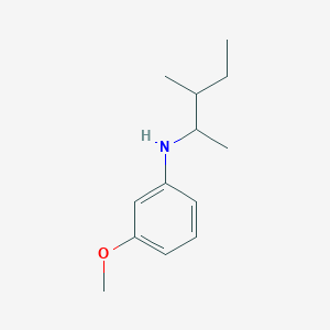 molecular formula C13H21NO B15264736 3-methoxy-N-(3-methylpentan-2-yl)aniline 