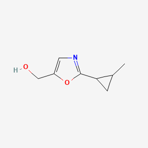 molecular formula C8H11NO2 B15264742 [2-(2-Methylcyclopropyl)-1,3-oxazol-5-yl]methanol 