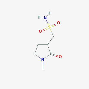molecular formula C6H12N2O3S B15264744 (1-Methyl-2-oxopyrrolidin-3-yl)methanesulfonamide 