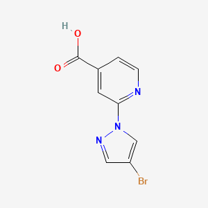 2-(4-bromo-1H-pyrazol-1-yl)isonicotinic acid
