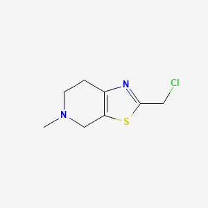 molecular formula C8H11ClN2S B15264795 2-(chloromethyl)-5-methyl-4H,5H,6H,7H-[1,3]thiazolo[5,4-c]pyridine 