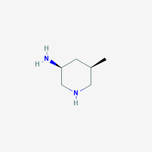 molecular formula C6H14N2 B15264796 (3S,5R)-5-Methylpiperidin-3-amine 