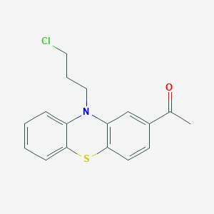 molecular formula C17H16ClNOS B152648 1-(10-(3-Chloropropyl)-10H-phenothiazin-2-yl)ethan-1-one CAS No. 39481-55-5