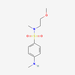 N-(2-methoxyethyl)-N-methyl-4-(methylamino)benzene-1-sulfonamide