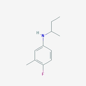 molecular formula C11H16FN B15264806 N-(butan-2-yl)-4-fluoro-3-methylaniline 