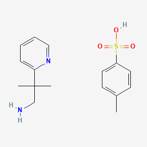 molecular formula C16H22N2O3S B15264808 2-Methyl-2-(pyridin-2-yl)propan-1-amine, tosylate salt CAS No. 1170600-64-2