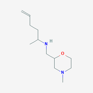 molecular formula C12H24N2O B15264815 (Hex-5-en-2-yl)[(4-methylmorpholin-2-yl)methyl]amine 