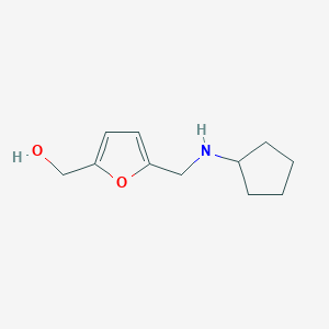 molecular formula C11H17NO2 B15264823 {5-[(Cyclopentylamino)methyl]furan-2-yl}methanol 
