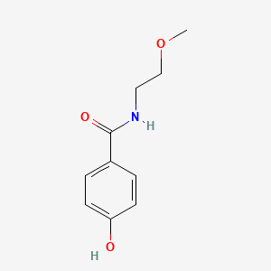 molecular formula C10H13NO3 B15264830 4-hydroxy-N-(2-methoxyethyl)benzamide 