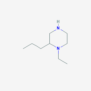 molecular formula C9H20N2 B15264869 1-Ethyl-2-propylpiperazine 