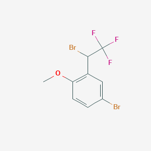 Benzene, 4-bromo-2-(1-bromo-2,2,2-trifluoroethyl)-1-methoxy-
