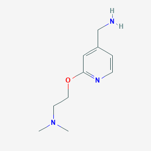 {2-[2-(Dimethylamino)ethoxy]pyridin-4-yl}methanamine
