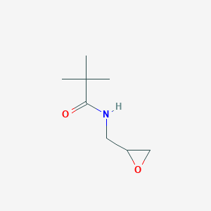 molecular formula C8H15NO2 B15264893 2,2-Dimethyl-N-[(oxiran-2-yl)methyl]propanamide 