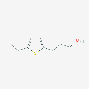 molecular formula C9H14OS B15264897 3-(5-Ethylthiophen-2-yl)propan-1-ol 
