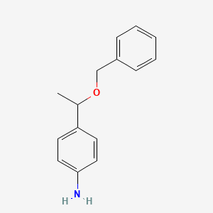 4-[1-(Benzyloxy)ethyl]aniline