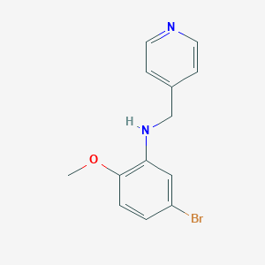 5-bromo-2-methoxy-N-(pyridin-4-ylmethyl)aniline